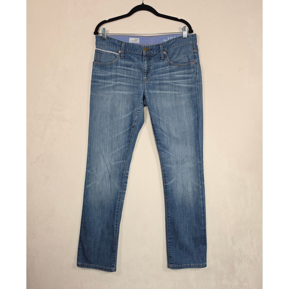 Gap Jeans Womens 29/8 Blue Boyfriend Distressed Denim Y2K Casual Classic Minimal - Picture 8 of 15